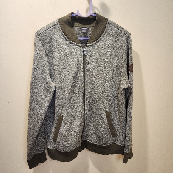 Eddie Bauer Women's Green Radietor Fleece Bomber Jacket Size XL - Picture 2 of 11